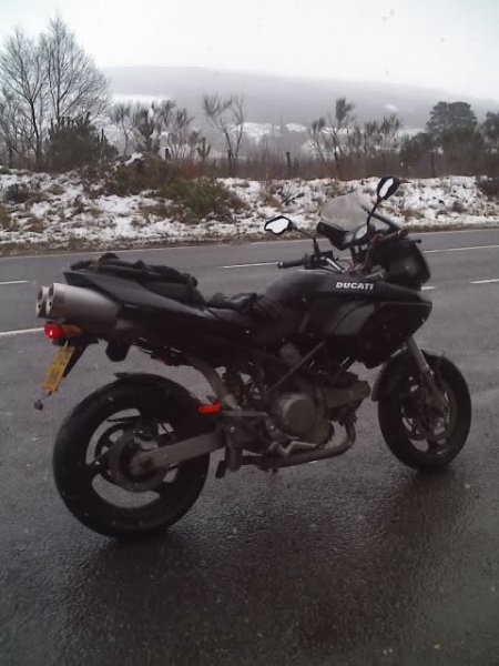 Multi 620 on Way to Oban,  Blizzard March 07