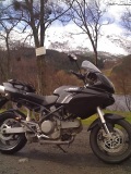 Multi 620 March 07 ride below snowline Loch Earn