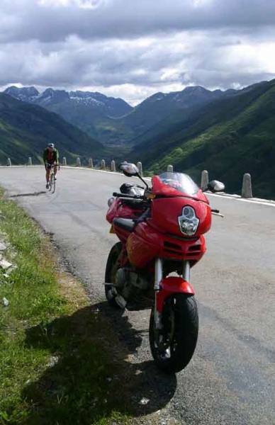 Hard Climb - Furka Pass, Switzerland