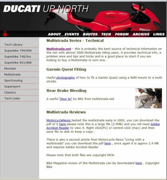 Multistrada.net promoted