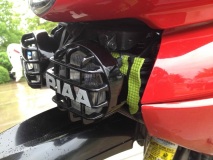 Zip tie oil cooler warmer holder