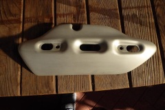 Exhaust shield for 1000 DS