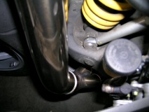 Arrow header/collector at Remus down pipe