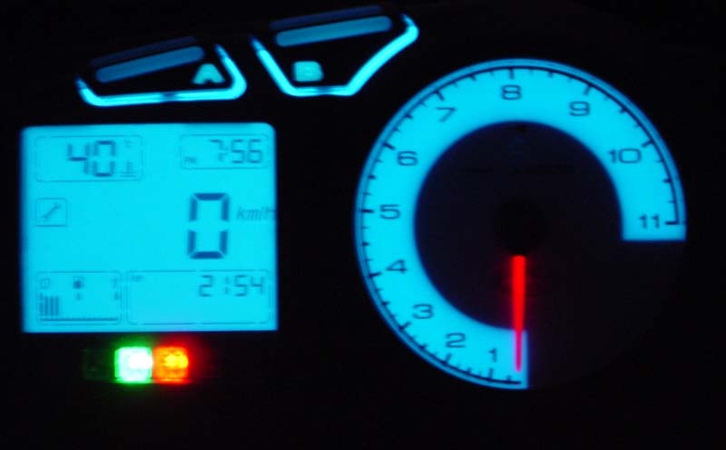 blu light...
