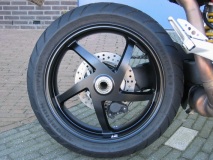 black rearwheel