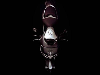 Top view, front