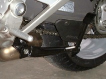 Centerstand up - left side