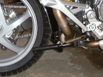 Centerstand up - right side