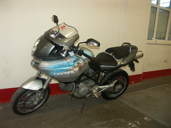 Centopassi MS outside the Ducati factory canteen